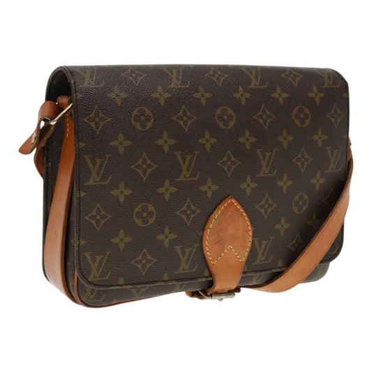 LOUIS VUITTON Monogram Cartouchiere GM Shoulder Bag Vintage M51252 LV Auth 86369