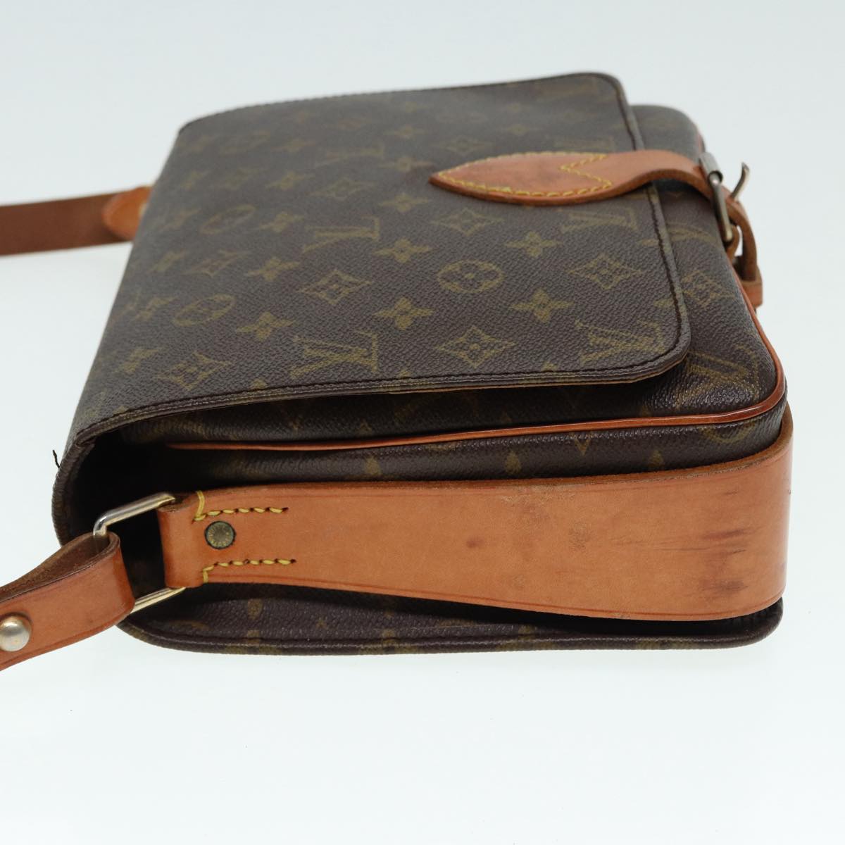 LOUIS VUITTON Monogram Cartouchiere GM Shoulder Bag Vintage M51252 LV Auth 86369