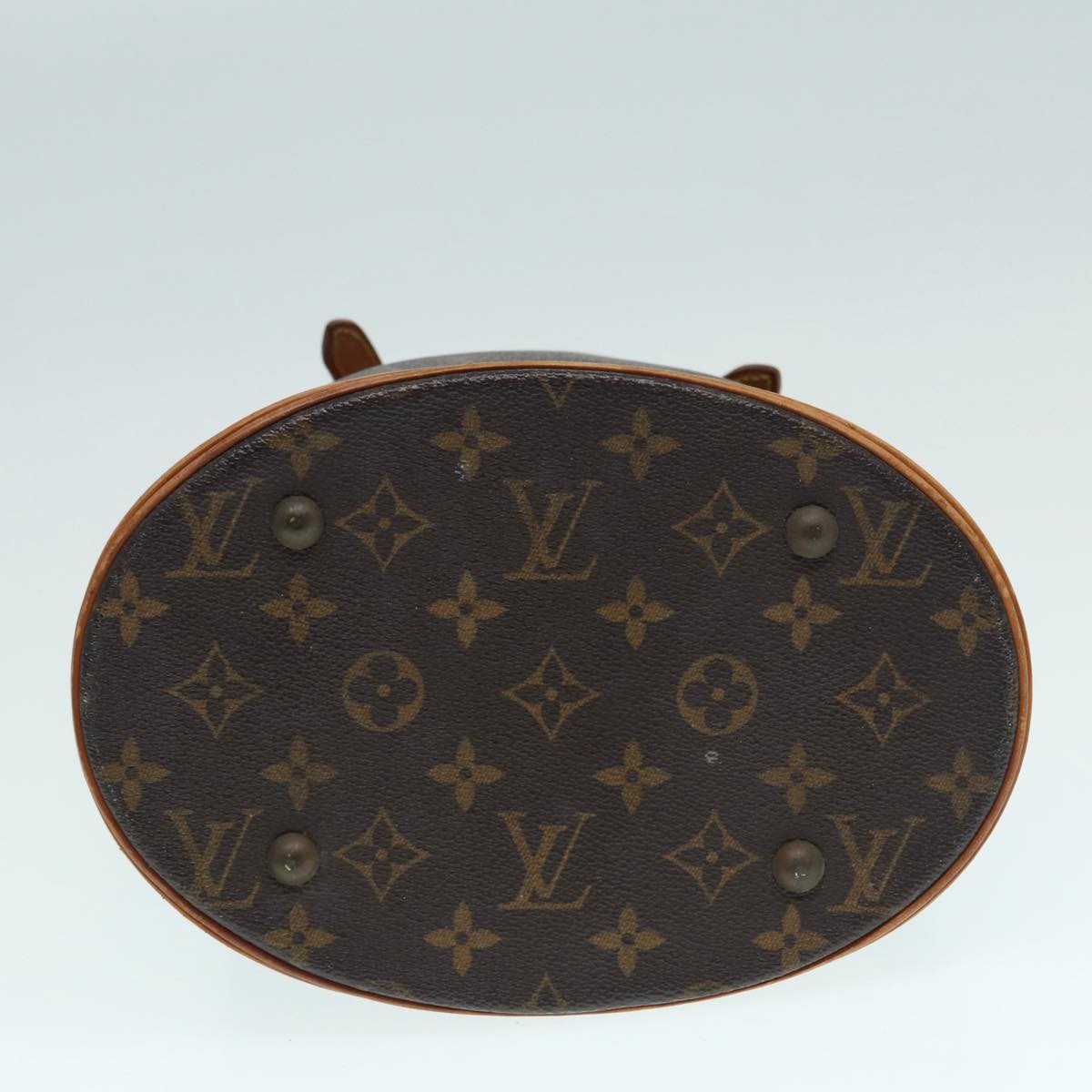 LOUIS VUITTON Monogram Bucket PM Shoulder Bag M42238 LV Auth 86603