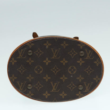 LOUIS VUITTON Monogram Bucket PM Shoulder Bag M42238 LV Auth 86603