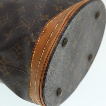 LOUIS VUITTON Monogram Bucket PM Shoulder Bag M42238 LV Auth 86603