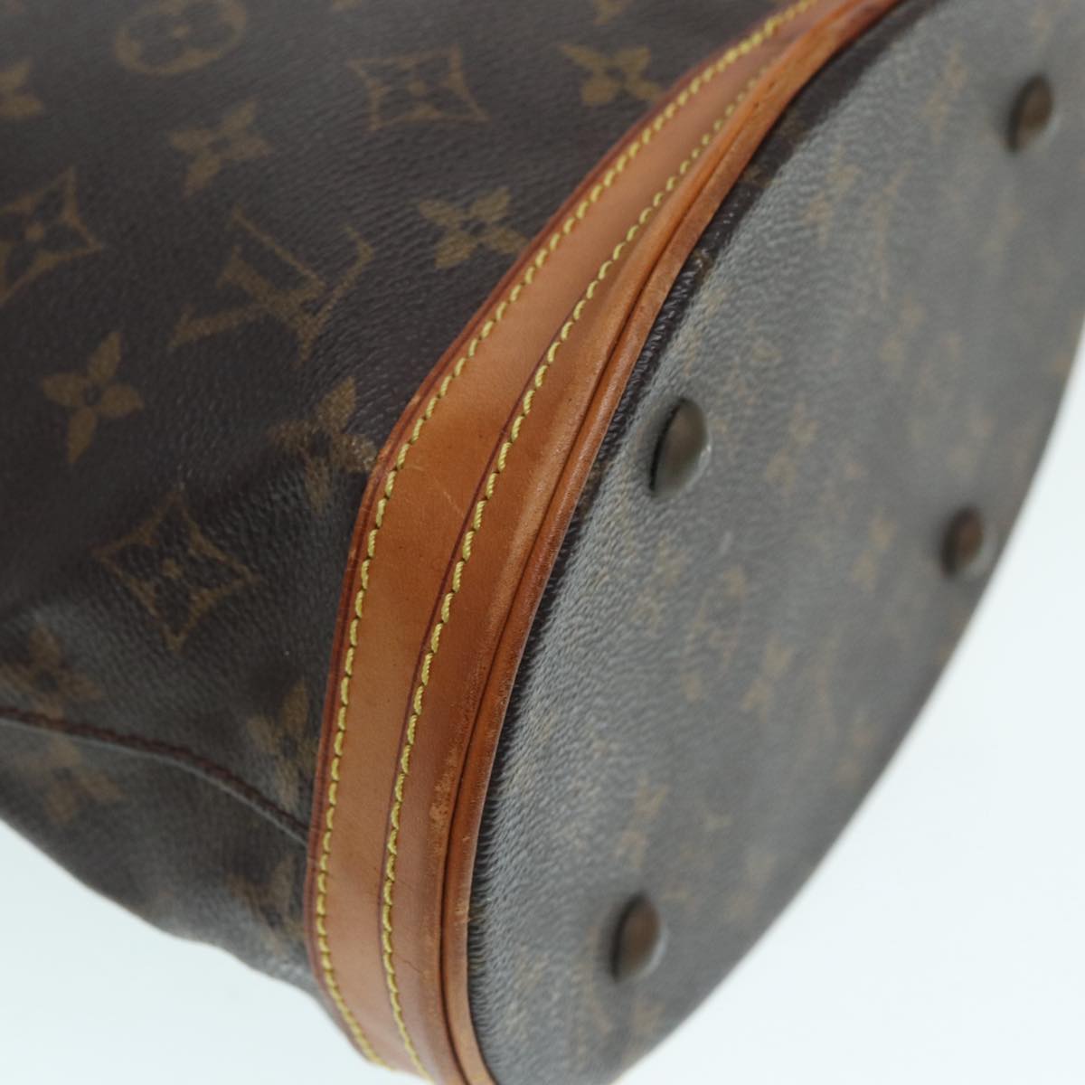 LOUIS VUITTON Monogram Bucket PM Shoulder Bag M42238 LV Auth 86603