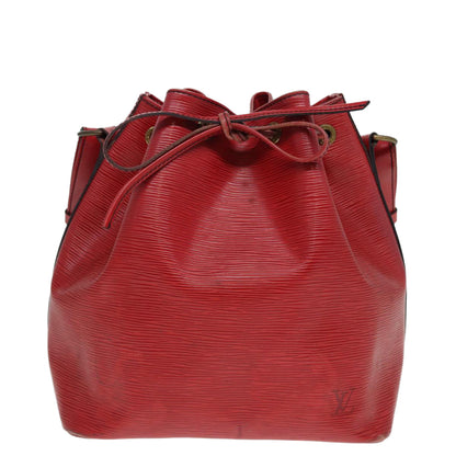 LOUIS VUITTON Epi Petit Noe Shoulder Bag Red M44107 LV Auth 86673