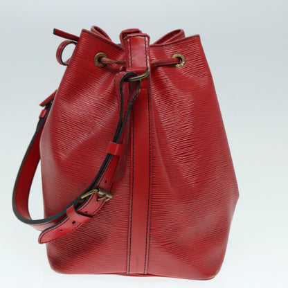 LOUIS VUITTON Epi Petit Noe Shoulder Bag Red M44107 LV Auth 86673