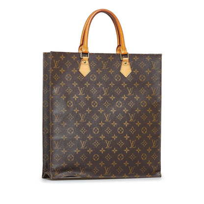 Louis Vuitton  Monogram Sac Plat Tote Bag