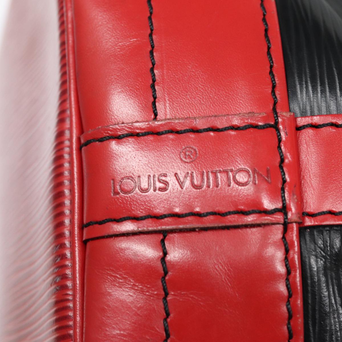 LOUIS VUITTON Epi Noe Shoulder Bag By color Black Red M44017 LV Auth 87772