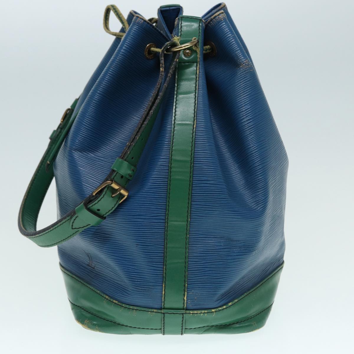 LOUIS VUITTON Epi Noe Shoulder Bag Bicolor Green Blue M44044 LV Auth 87792