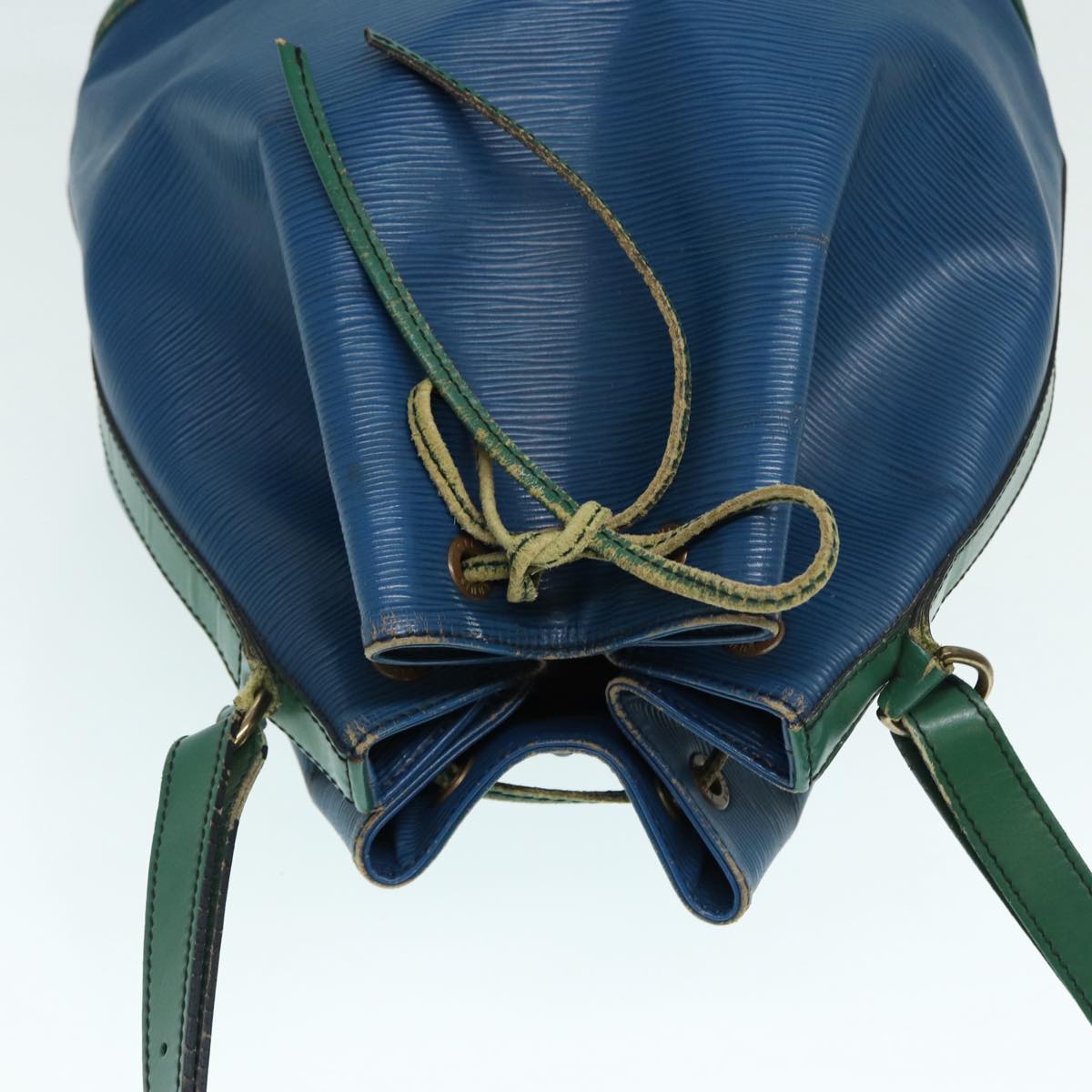 LOUIS VUITTON Epi Noe Shoulder Bag Bicolor Green Blue M44044 LV Auth 87792