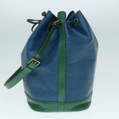 LOUIS VUITTON Epi Noe Shoulder Bag Bicolor Green Blue M44044 LV Auth 87794