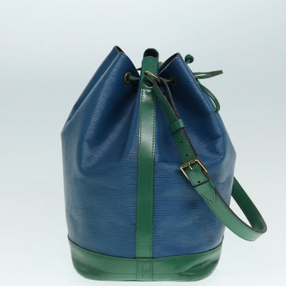 LOUIS VUITTON Epi Noe Shoulder Bag Bicolor Green Blue M44044 LV Auth 87794