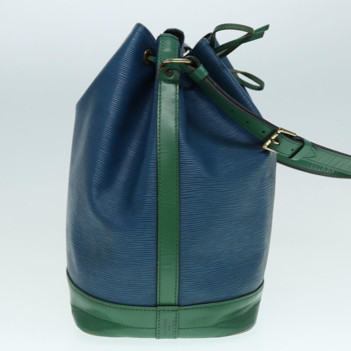 LOUIS VUITTON Epi Noe Shoulder Bag Bicolor Green Blue M44044 LV Auth 87795