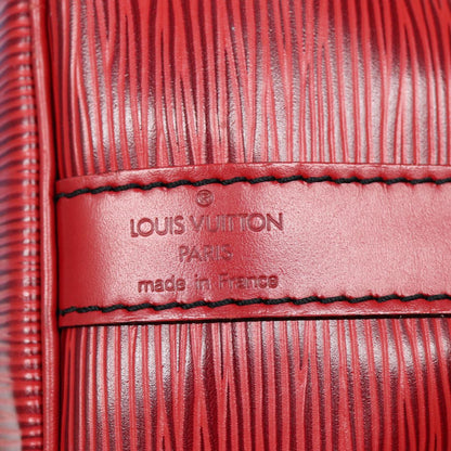 LOUIS VUITTON Epi Petit Noe Shoulder Bag Red M44107 LV Auth 87829