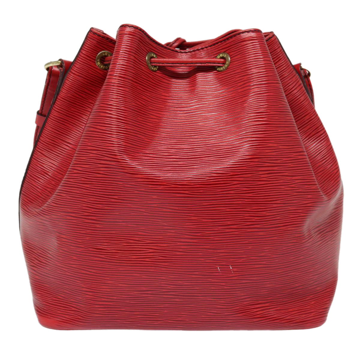 LOUIS VUITTON Epi Petit Noe Shoulder Bag Red M44107 LV Auth 87829