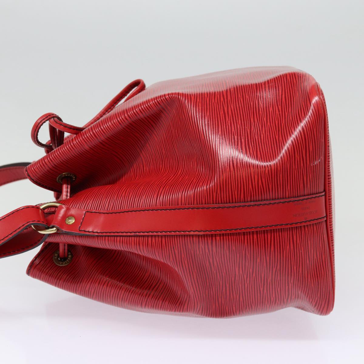 LOUIS VUITTON Epi Petit Noe Shoulder Bag Red M44107 LV Auth 87829