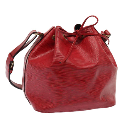 LOUIS VUITTON Epi Petit Noe Shoulder Bag Red M44107 LV Auth 87925