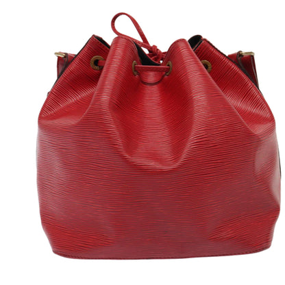 LOUIS VUITTON Epi Petit Noe Shoulder Bag Red M44107 LV Auth 87925