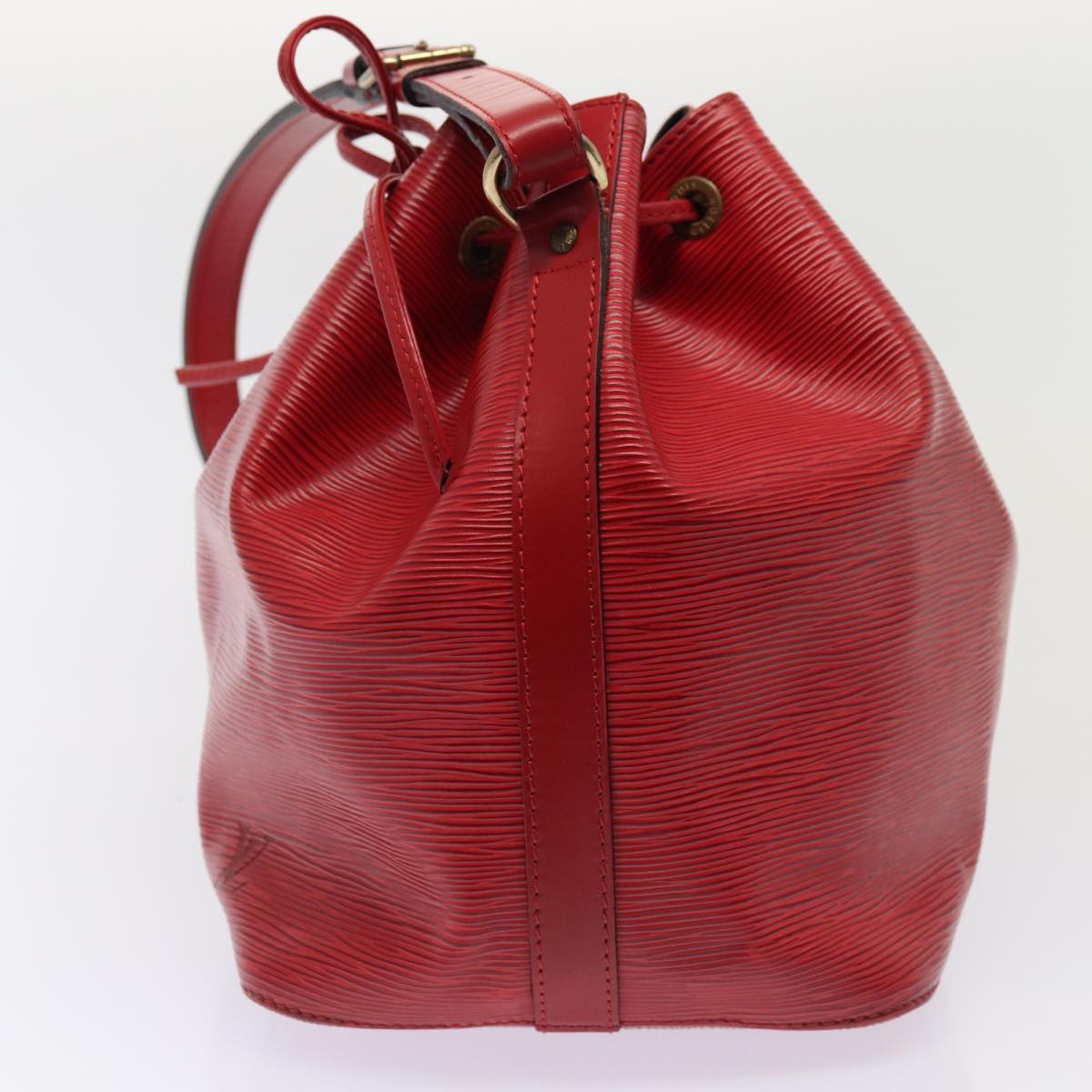 LOUIS VUITTON Epi Petit Noe Shoulder Bag Red M44107 LV Auth 87925