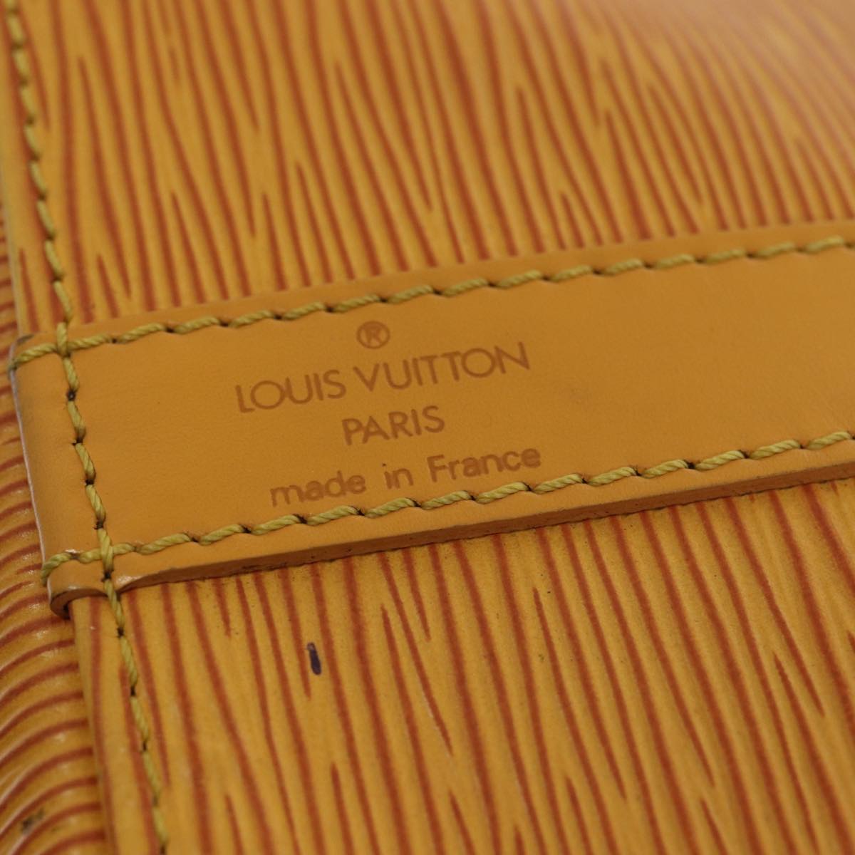 LOUIS VUITTON Epi Petit Noe Shoulder Bag Yellow M44102 LV Auth 87927