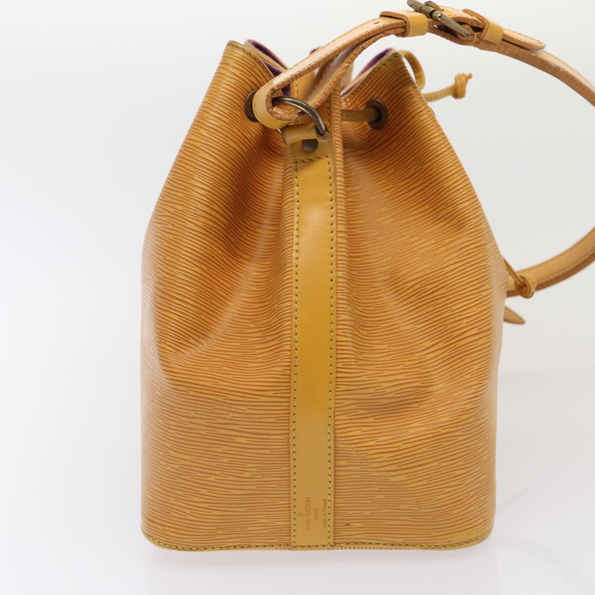 LOUIS VUITTON Epi Petit Noe Shoulder Bag Yellow M44102 LV Auth 87927