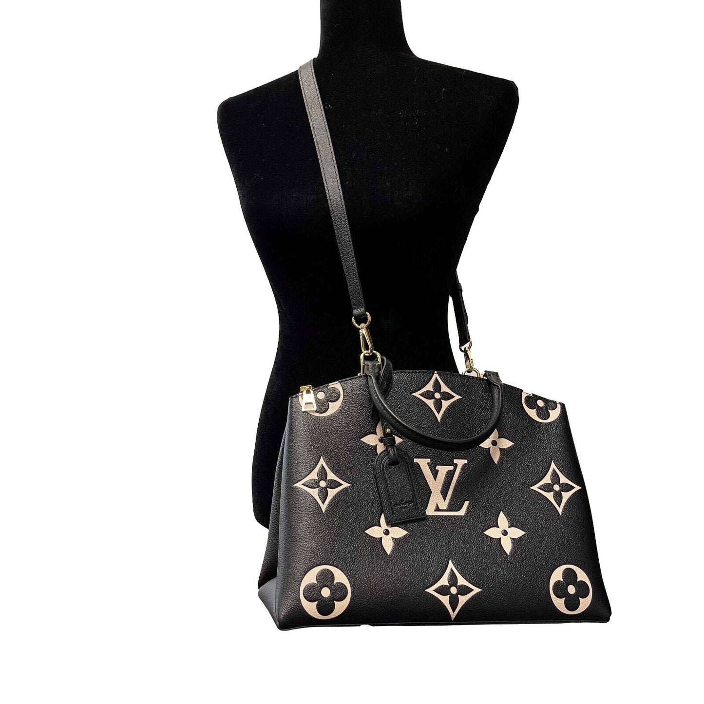 LOUIS VUITTON - NEW Grand Palais Large Bicolor Monogram Top Handle w/ Strap