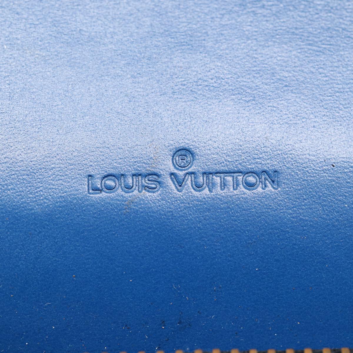 LOUIS VUITTON Epi Osh Shoulder Bag Black Blue M52445 LV Auth 87961