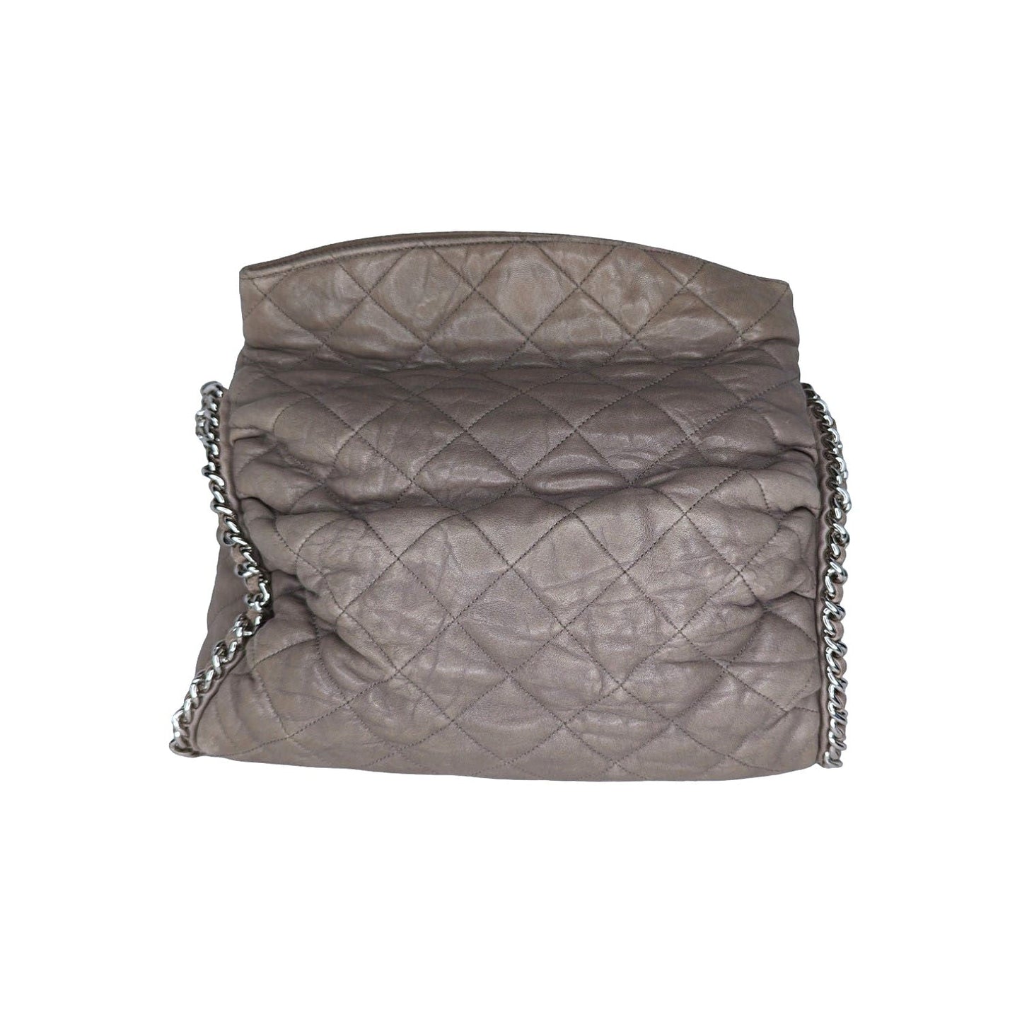 Chanel Washed Lambskin Chain Around Hobo Taupe