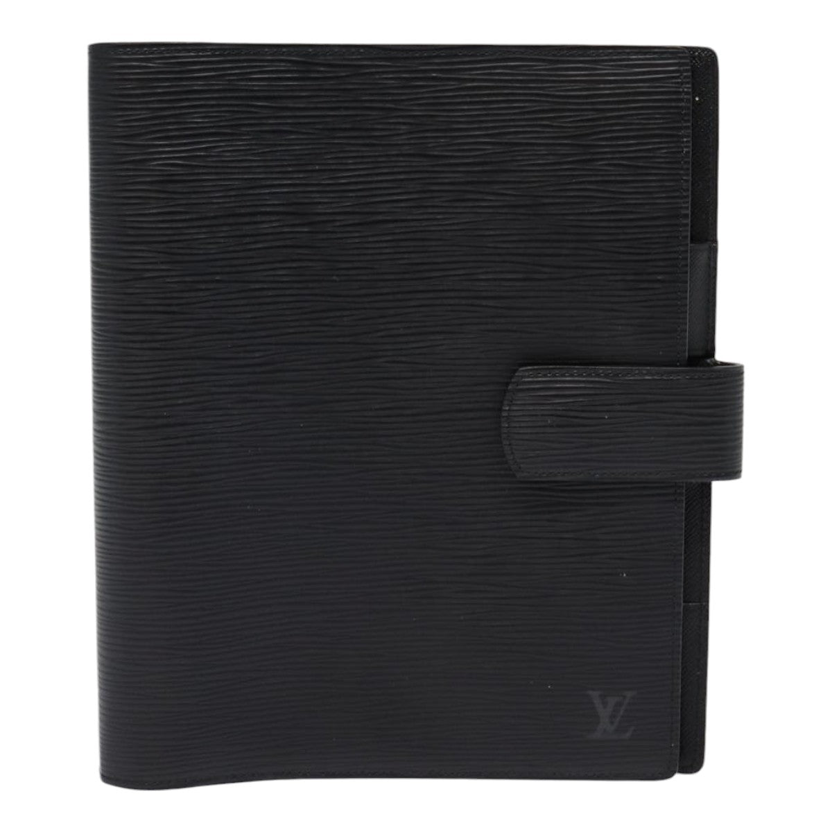 LOUIS VUITTON Epi Agenda GM Day Planner Cover Black R20212 LV Auth 88041