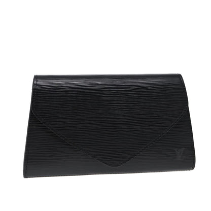 LOUIS VUITTON Epi Art Deco Clutch Bag Black M52632 LV Auth 88337