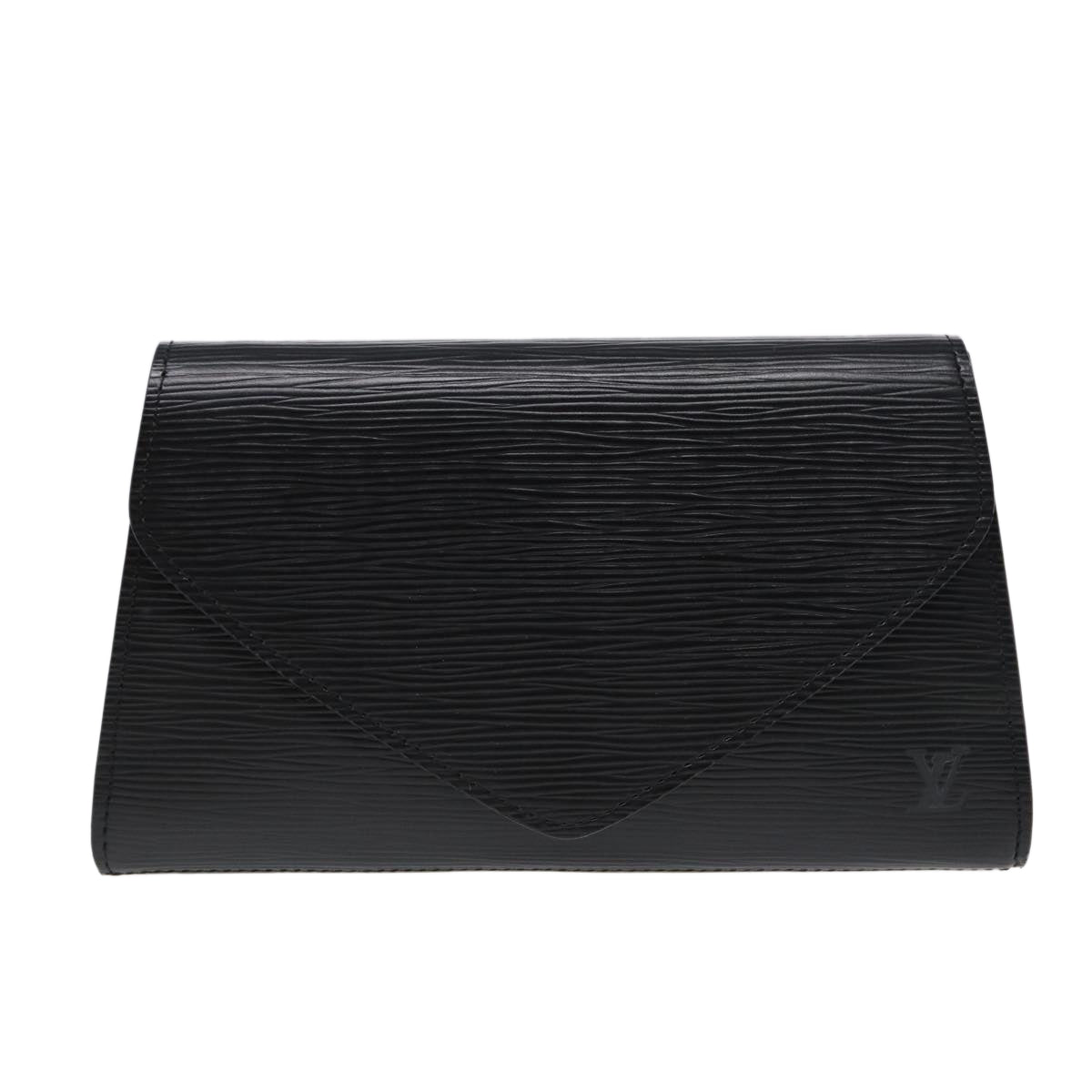 LOUIS VUITTON Epi Art Deco Clutch Bag Black M52632 LV Auth 88337