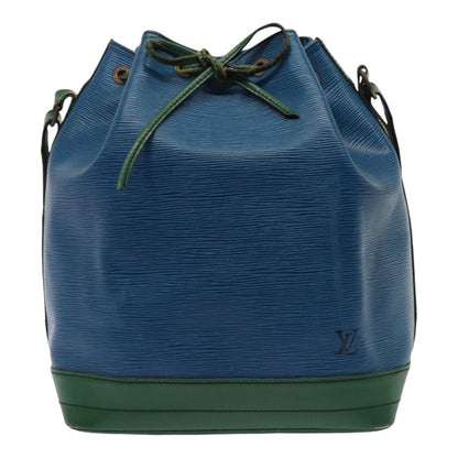 LOUIS VUITTON Epi Noe Shoulder Bag Bicolor color Green Blue M44044 LV Auth 88338