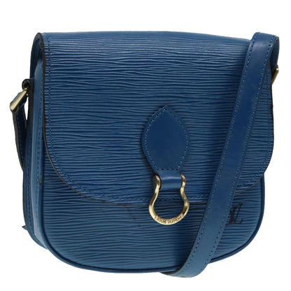 LOUIS VUITTON Epi Saint Cloud PM Shoulder Bag Blue M52195 LV Auth 88695