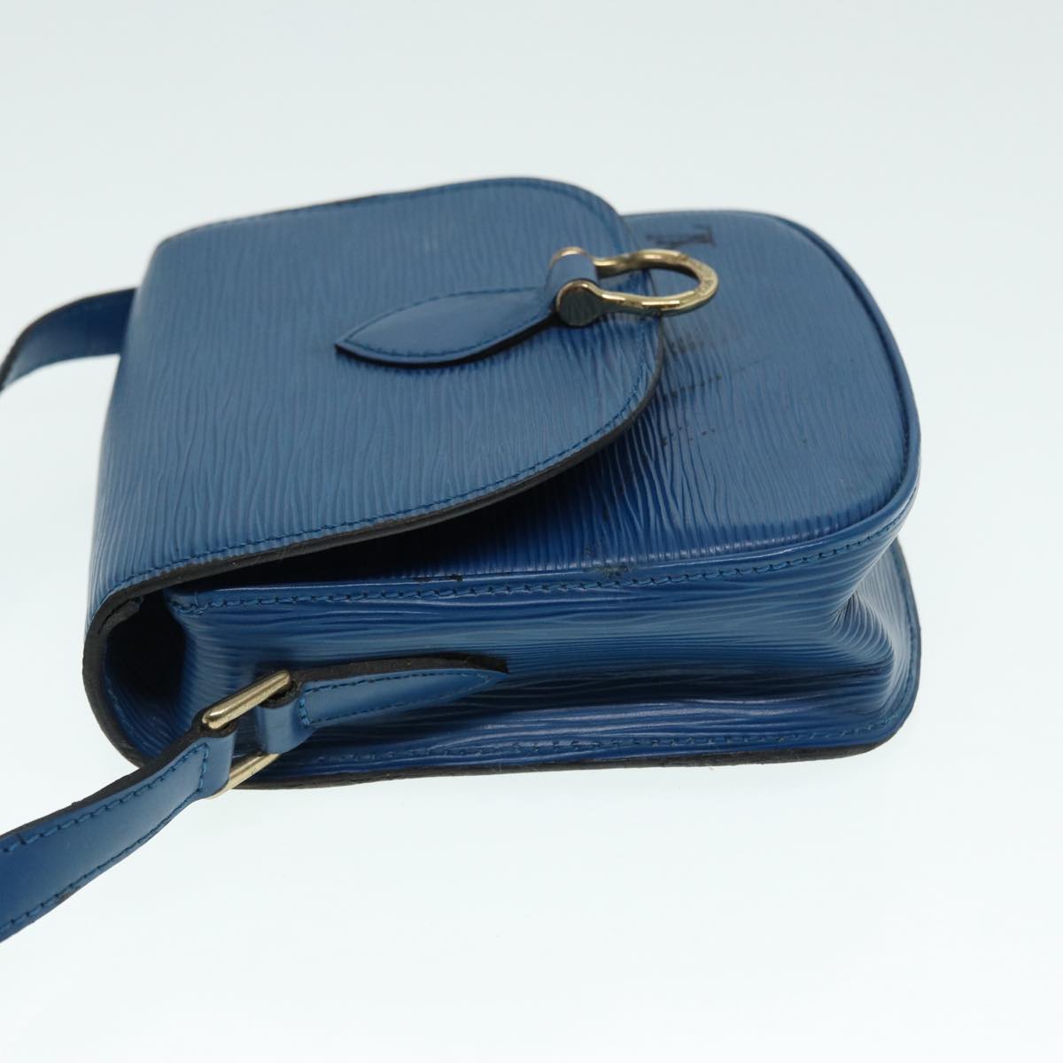 LOUIS VUITTON Epi Saint Cloud PM Shoulder Bag Blue M52195 LV Auth 88695