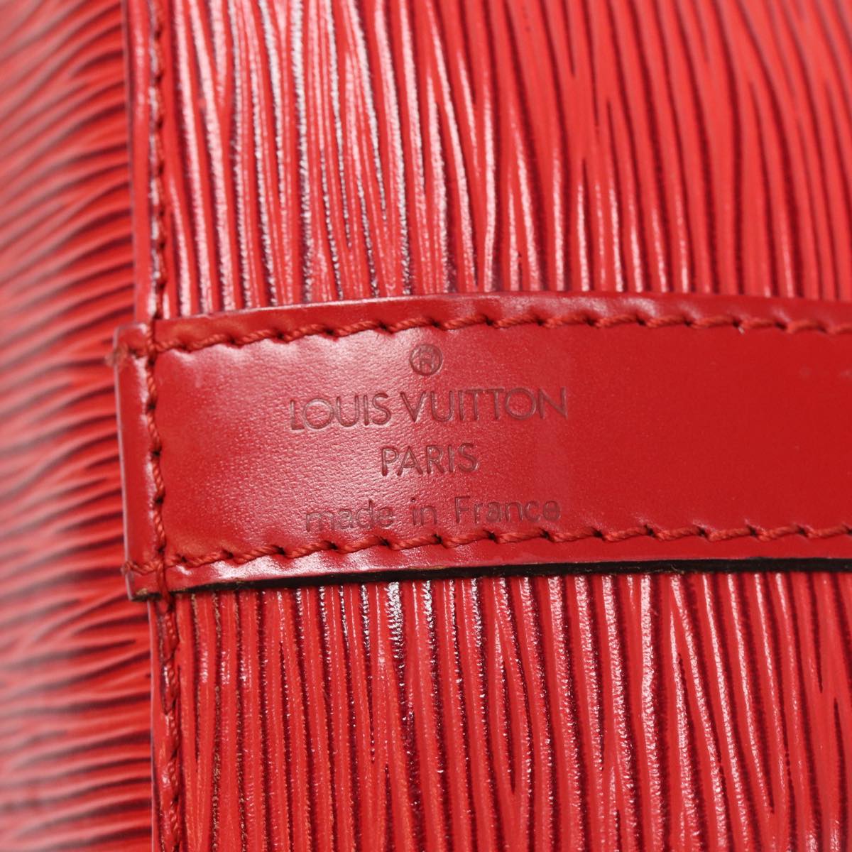 LOUIS VUITTON Epi Petit Noe Shoulder Bag Red M44107 LV Auth 88888