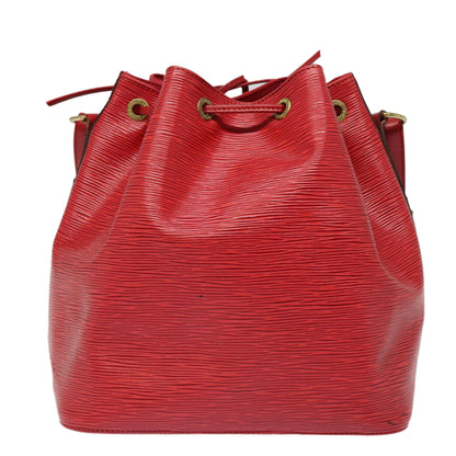 LOUIS VUITTON Epi Petit Noe Shoulder Bag Red M44107 LV Auth 88888