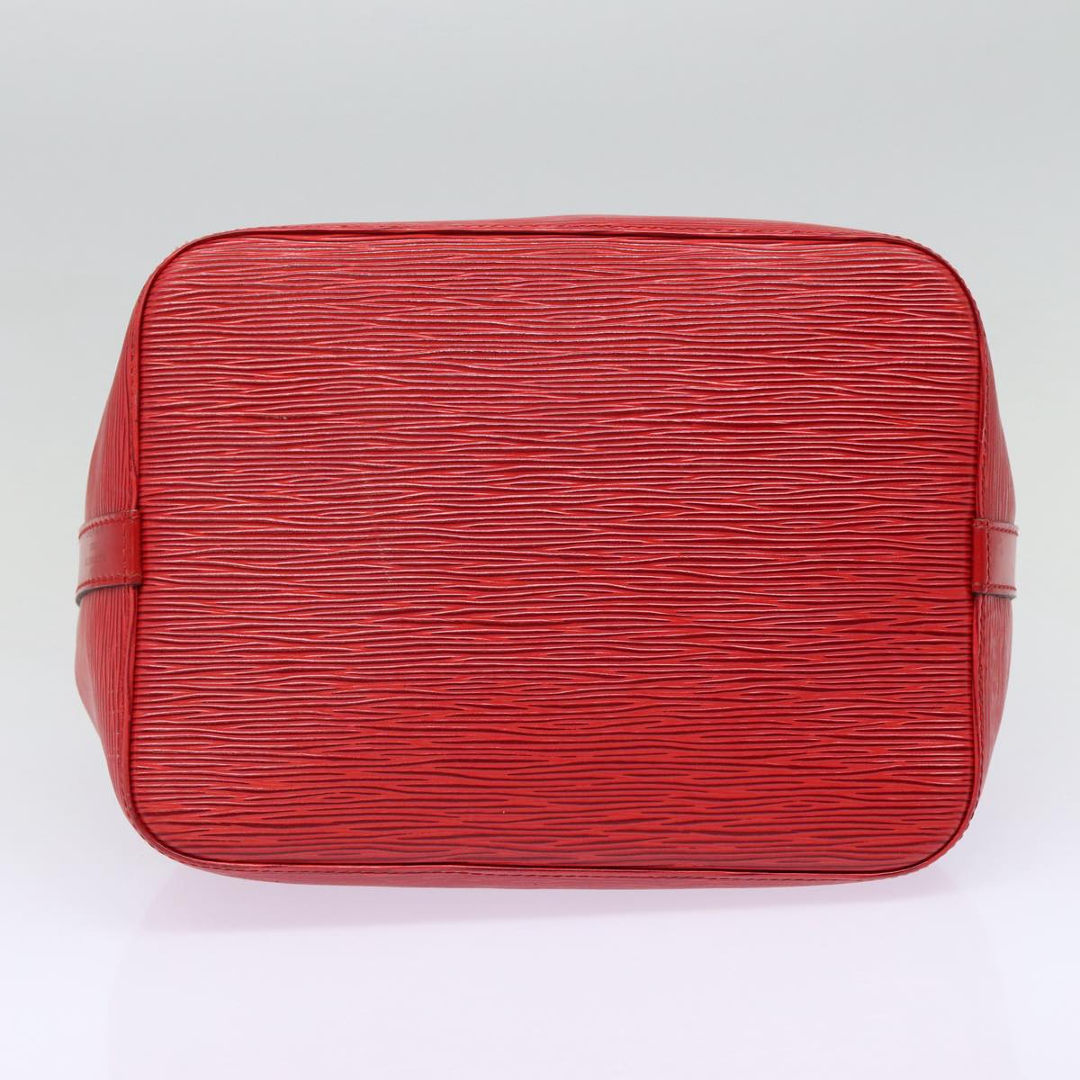 LOUIS VUITTON Epi Petit Noe Shoulder Bag Red M44107 LV Auth 88888