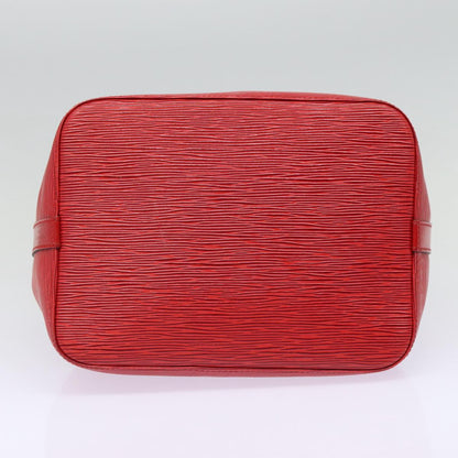 LOUIS VUITTON Epi Petit Noe Shoulder Bag Red M44107 LV Auth 88888