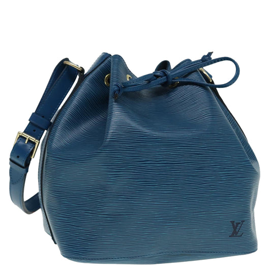 LOUIS VUITTON Epi Petit Noe Shoulder Bag Blue M44105 LV Auth 88889