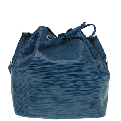 LOUIS VUITTON Epi Petit Noe Shoulder Bag Blue M44105 LV Auth 88889