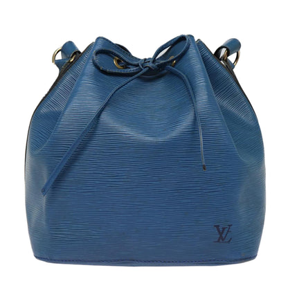 LOUIS VUITTON Epi Petit Noe Shoulder Bag Blue M44105 LV Auth 89128