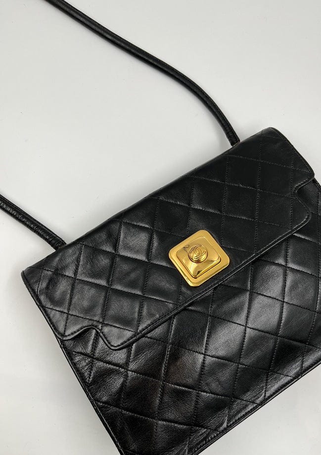 Vintage Chanel Black Shoulder Bag