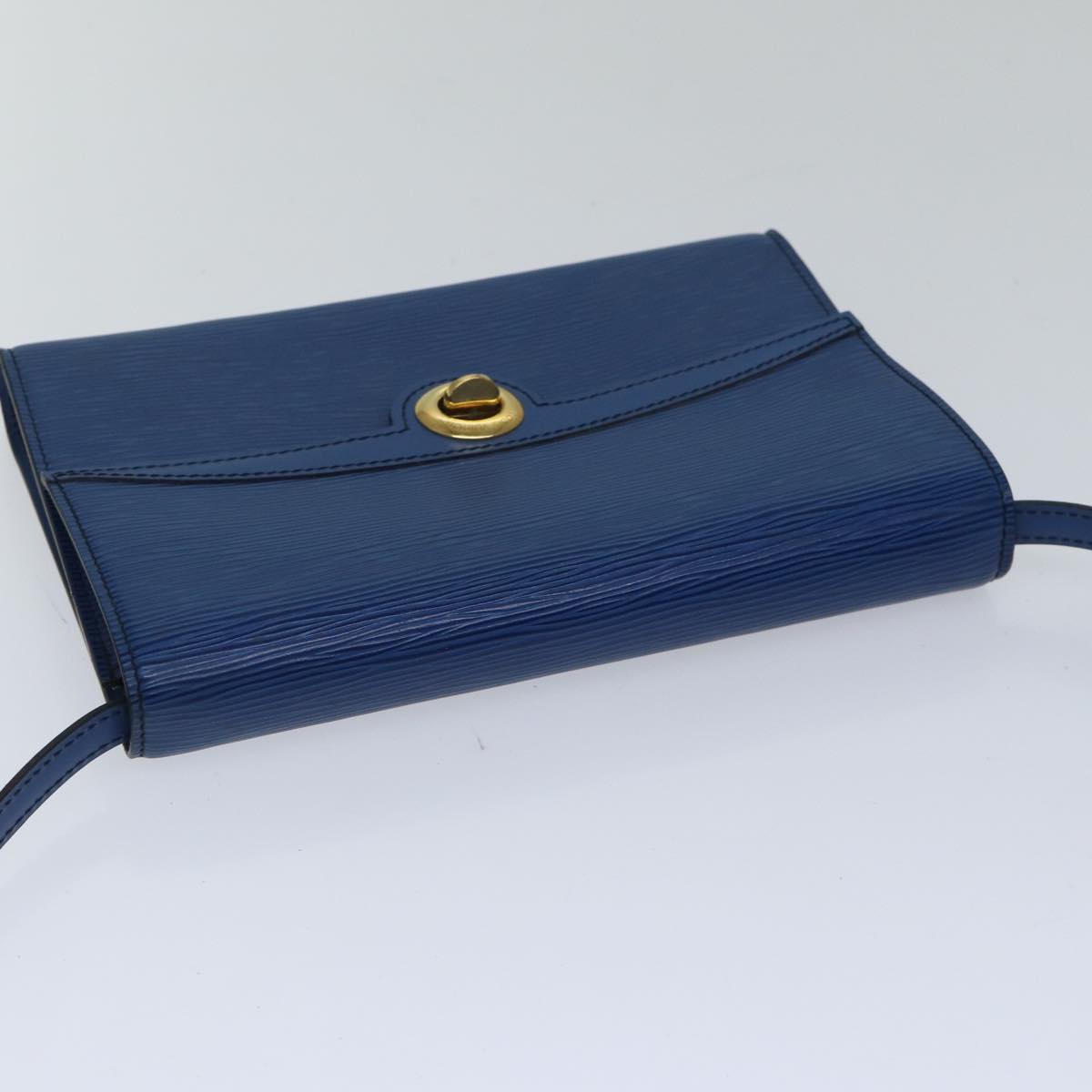 LOUIS VUITTON Epi Pochette Arche Shoulder Bag Blue M52575 LV Auth 89300