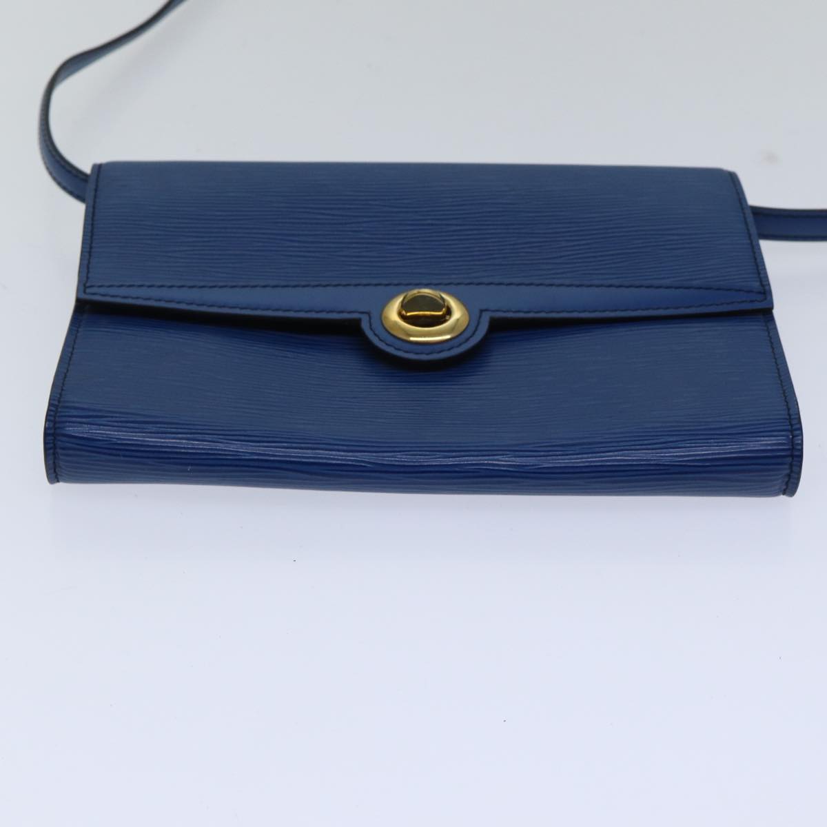 LOUIS VUITTON Epi Pochette Arche Shoulder Bag Blue M52575 LV Auth 89300