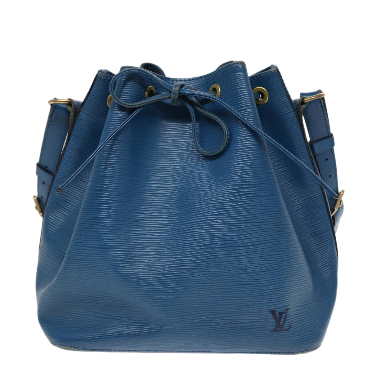 LOUIS VUITTON Epi Petit Noe Shoulder Bag Blue M44105 LV Auth 89334