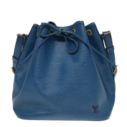 LOUIS VUITTON Epi Petit Noe Shoulder Bag Blue M44105 LV Auth 89334