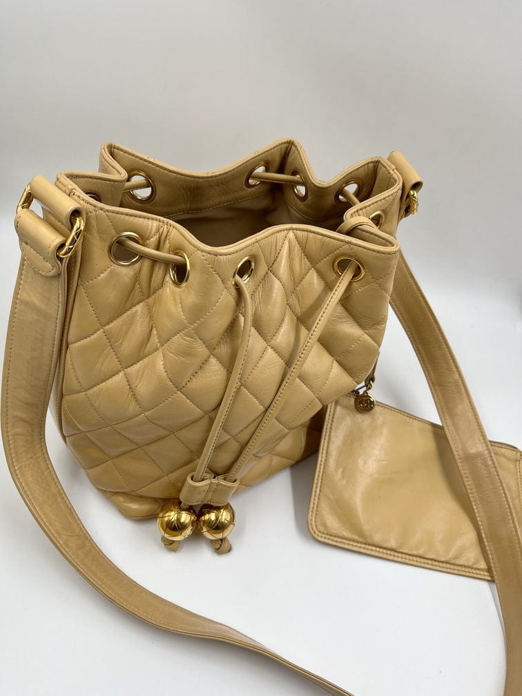 Chanel Quilted Bucket Bag