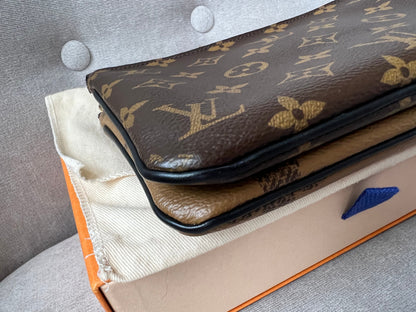 Louis Vuitton Double Zip Pochette Monogram (RRP £1150)