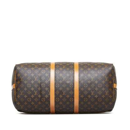 Louis Vuitton  Monogram Keepall Bandouliere 55 Travel Bag