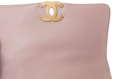 Chanel Light Pink Small Chanel 19 two toned hardware (2022) HandBag