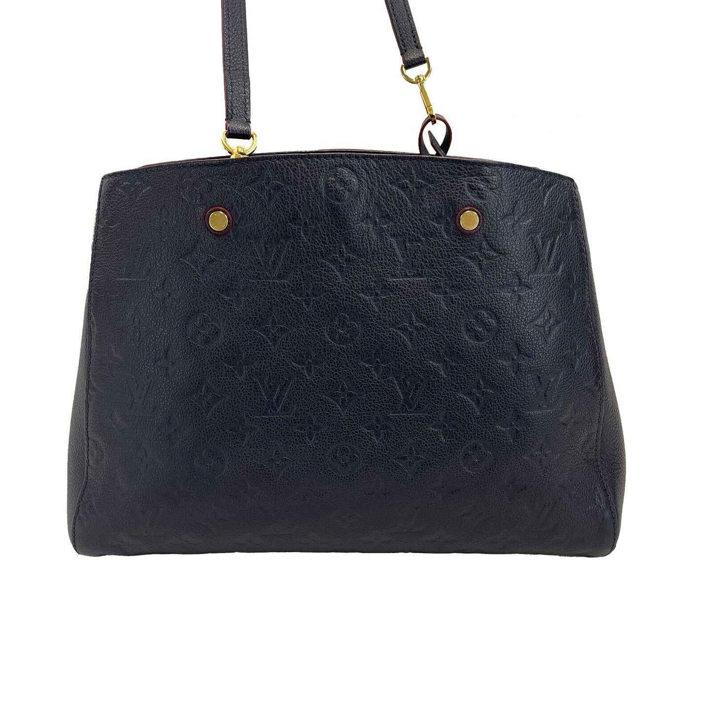 Louis Vuitton  - Montaigne GM Dark Navy Monogram - Top Handle W/ Shoulder Strap