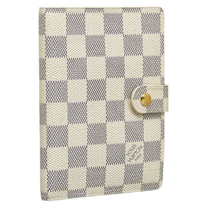 Louis Vuitton Agenda PM in Damier Azur R20706 White